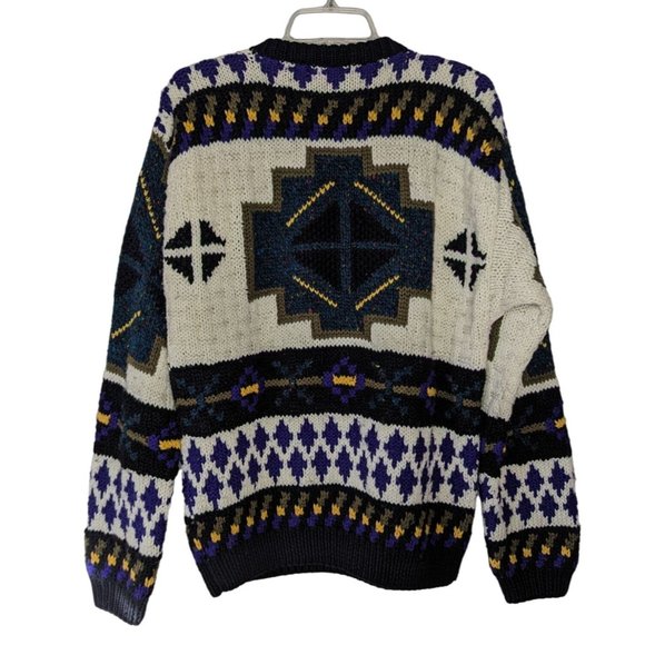 SATURDAYS GENERATION Vintage long sleeve Colorful Southwest Mens Sweater size‎ M - Picture 2 of 8